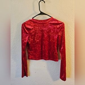 Crop top with mini skirt